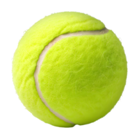 ai generado 3d representación de un tenis pelota en transparente antecedentes - ai generado png