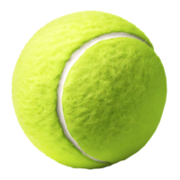 ai généré 3d le rendu de une tennis Balle sur transparent Contexte - ai généré png