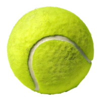 ai generato 3d interpretazione di un' tennis palla su trasparente sfondo - ai generato png