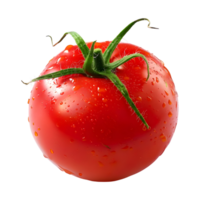 ai gerado 3d Renderização do uma vermelho tomate em transparente fundo - ai gerado png