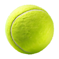 ai generiert 3d Rendern von ein Tennis Ball auf transparent Hintergrund - - ai generiert png