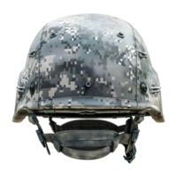 ai gerado 3d Renderização do uma exército segurança capacete em transparente fundo - ai gerado png