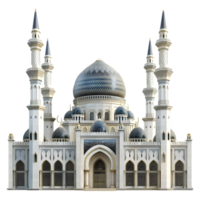 AI generated 3D Rendering of a Islamic Mosque on Transparent Background - Ai Generated png