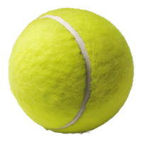 ai generiert 3d Rendern von ein Tennis Ball auf transparent Hintergrund - - ai generiert png