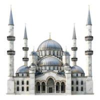 ai generato 3d interpretazione di un' islamico moschea su trasparente sfondo - ai generato png