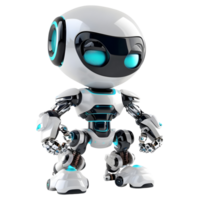 AI generated 3D Rendering of a Modern Robot on Transparent Background - Ai Generated png