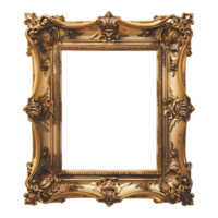 AI generated 3D Rendering of a Picture Frame on Transparent Background - Ai Generated png