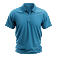 ai generado 3d representación de un polo camisa para hombre y mujer en transparente antecedentes - ai generado png