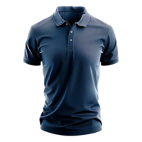 ai généré 3d le rendu de une polo chemise pour homme et femme sur transparent Contexte - ai généré png