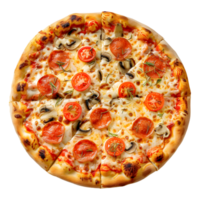 AI generated 3D Rendering of a Tasty Pizza on Transparent Background - Ai Generated png