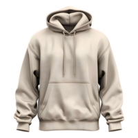 ai generiert 3d Rendern von ein Winter Kapuzenpullover auf transparent Hintergrund - - ai generiert png