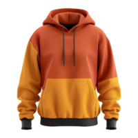 ai generiert 3d Rendern von ein Winter Kapuzenpullover auf transparent Hintergrund - - ai generiert png