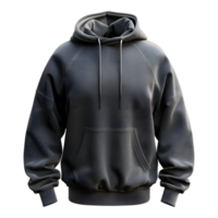 ai generiert 3d Rendern von ein Winter Kapuzenpullover auf transparent Hintergrund - - ai generiert png