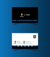 Modern and creative business card template design. Minimal style, clean double sided business card layout. vector