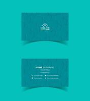 Modern and creative business card template design. Minimal style, clean double sided business card layout. vector