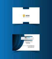 Modern and creative business card template design. Minimal style, clean double sided business card layout. vector