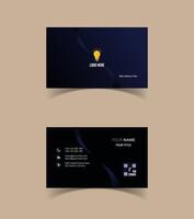 Modern and creative business card template design. Minimal style, clean double sided business card layout. vector