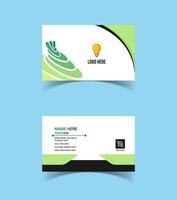 Modern and creative business card template design. Minimal style, clean double sided business card layout. vector