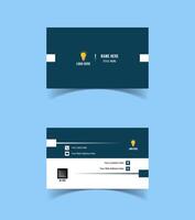 Modern and creative business card template design. Minimal style, clean double sided business card layout. vector