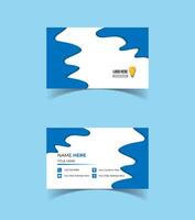 Modern and creative business card template design. Minimal style, clean double sided business card layout. vector