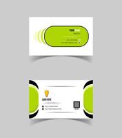 Modern and creative business card template design. Minimal style, clean double sided business card layout. vector