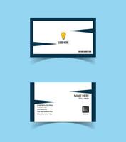 Modern and creative business card template design. Minimal style, clean double sided business card layout. vector