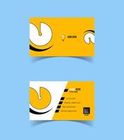 Modern and creative business card template design. Minimal style, clean double sided business card layout. vector