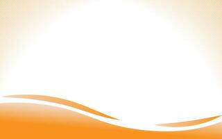 Abstract background design. Wavy orange gradient color shape. vector