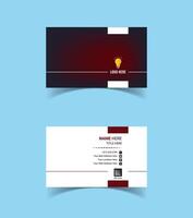 Modern and creative business card template design. Minimal style, clean double sided business card layout. vector