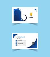 Modern and creative business card template design. Minimal style, clean double sided business card layout. vector