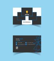 Modern and creative business card template design. Minimal style, clean double sided business card layout. vector