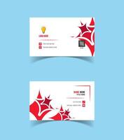 Modern and creative business card template design. Minimal style, clean double sided business card layout. vector