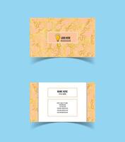 Modern and creative business card template design. Minimal style, clean double sided business card layout. vector