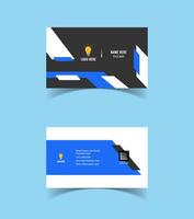 Modern and creative business card template design. Minimal style, clean double sided business card layout. vector