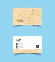 Modern and creative business card template design. Minimal style, clean double sided business card layout. vector