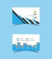 Modern and creative business card template design. Minimal style, clean double sided business card layout. vector