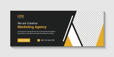 digital marketing corporate social media  web banner design template vector