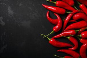 AI generated Spicy Red chilli pepper. Generate Ai photo