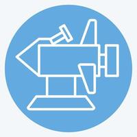 Icon Rocket. related to Kindergarten symbol. blue eyes style. simple design editable. simple illustration vector