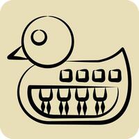 Icon Synthesizer. related to Kindergarten symbol. hand drawn style. simple design editable. simple illustration vector