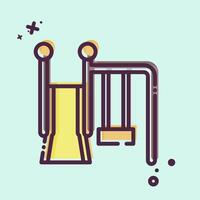 Icon Slide. related to Kindergarten symbol. MBE style. simple design editable. simple illustration vector