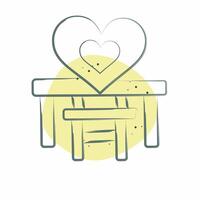 Icon Baby Chair. related to Kindergarten symbol. Color Spot Style. simple design editable. simple illustration vector