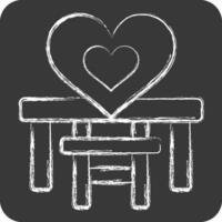 Icon Baby Chair. related to Kindergarten symbol. chalk Style. simple design editable. simple illustration vector