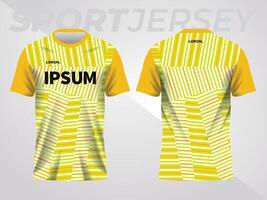 resumen amarillo antecedentes y modelo para deporte jersey diseño vector