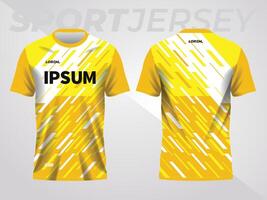 resumen amarillo antecedentes y modelo para deporte jersey diseño vector