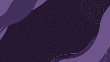 Abstract dark purple background curve decoration vector