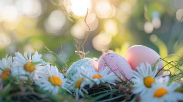 AI generated Easter Joy Symbols of Renewal and Hope photo