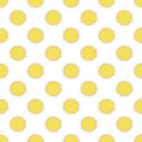Seamless pattern with sun doodle for decorative print, wrapping paper, greeting cards, wallpaper and fabric vector