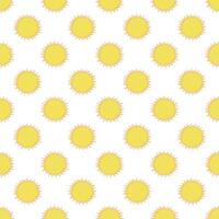 Seamless pattern with sun doodle for decorative print, wrapping paper, greeting cards, wallpaper and fabric vector