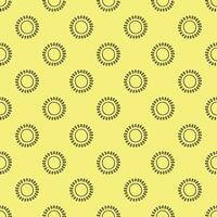 Seamless pattern with sun doodle for decorative print, wrapping paper, greeting cards, wallpaper and fabric vector